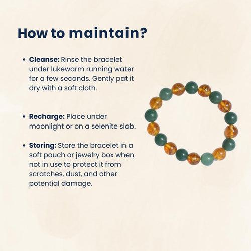 Citrine & Green Aventurine Wealth Bracelet | Business Success & Opportunity