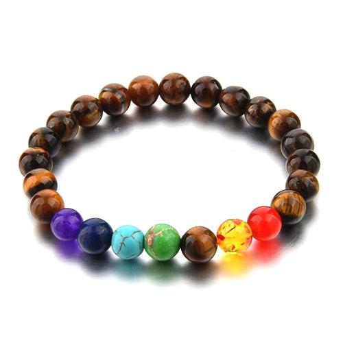 Triple Protection 7 Chakra Beads Bracelet - Balance & Harmony