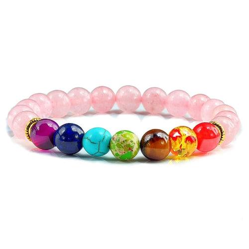 Triple Protection 7 Chakra Beads Bracelet - Balance & Harmony