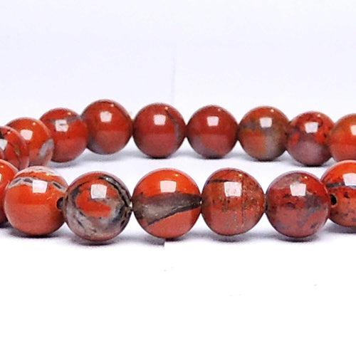 Natural Red Jasper Healing Bracelet | Unisex Reiki Accessory