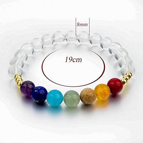 Triple Protection 7 Chakra Beads Bracelet - Balance & Harmony