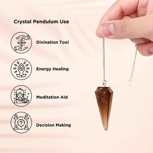 7 Chakra Pendulum Dowser Stone | Crystal Healing by Brahmatells