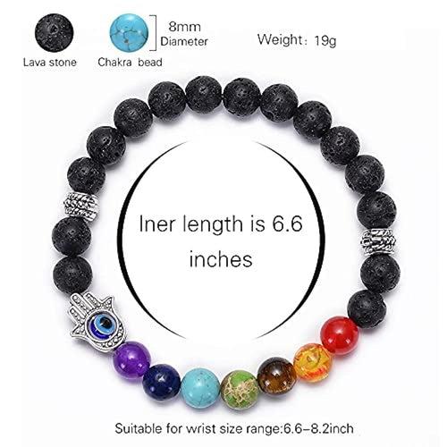 Triple Protection 7 Chakra Beads Bracelet - Balance & Harmony