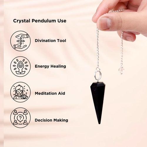 7 Chakra Pendulum Dowser Stone | Crystal Healing by Brahmatells