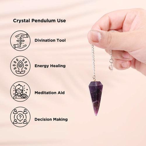 7 Chakra Pendulum Dowser Stone | Crystal Healing by Brahmatells