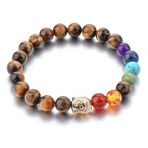 Triple Protection 7 Chakra Beads Bracelet - Balance & Harmony