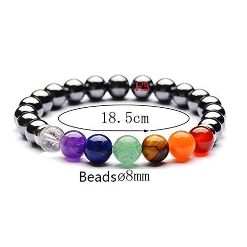 Triple Protection 7 Chakra Beads Bracelet - Balance & Harmony