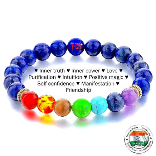 Triple Protection 7 Chakra Beads Bracelet - Balance & Harmony