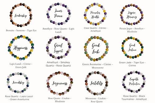 Healing Crystal Bracelet - Natural Gemstones for Energy & Balance