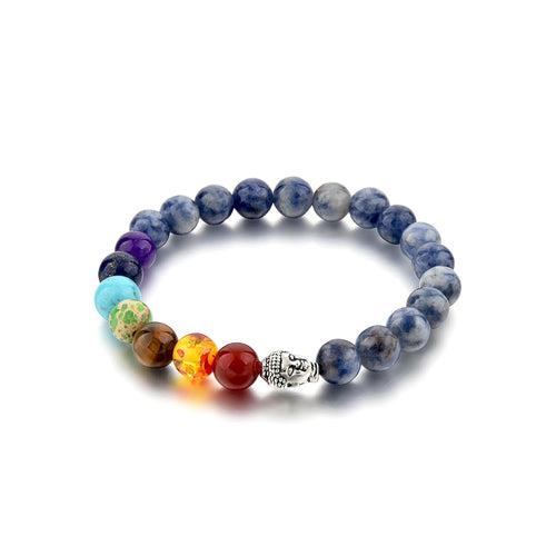 Triple Protection 7 Chakra Beads Bracelet - Balance & Harmony