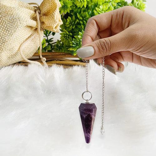 7 Chakra Pendulum Dowser Stone | Crystal Healing by Brahmatells