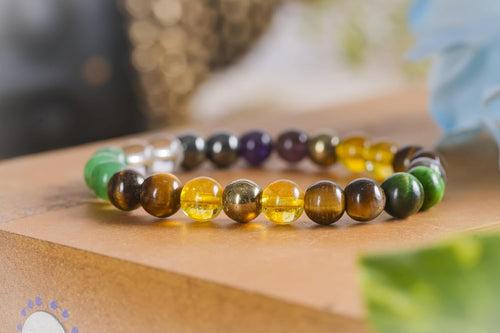 Money Magnet Bracelet | Pyrite, Citrine, Aventurine, Amethyst