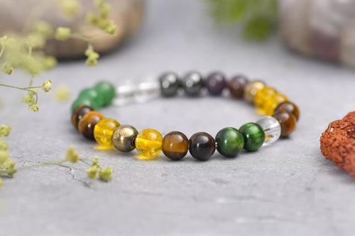 Money Magnet Bracelet | Pyrite, Citrine, Aventurine, Amethyst