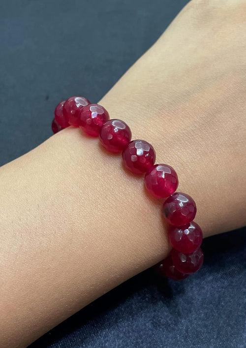 Ruby Jade Gemstone Bracelet | Style & Confidence