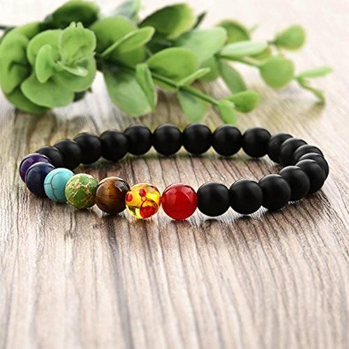 Triple Protection 7 Chakra Beads Bracelet - Balance & Harmony