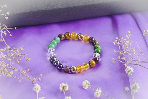 Money Magnet Bracelet | Pyrite, Citrine, Aventurine, Amethyst