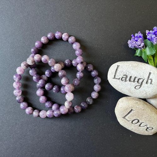 Brahmatells Lepidolite Crystal Bracelet – Elegant Natural Gemstone Accessory