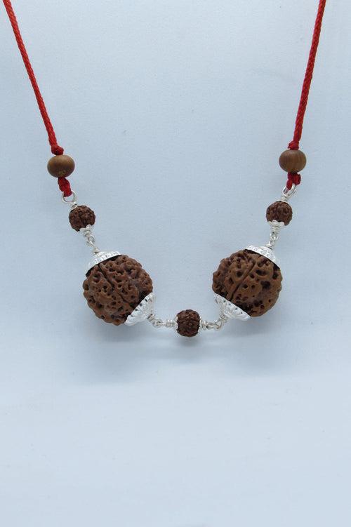 Enhanced Gemini Rudraksh Combination - 4 Mukhi Nepal Beads for Mercury Alignment | Brahmatells