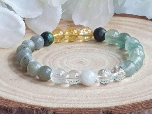 Menopause & PCOS/PCOD Support - Citrine, Moonstone, Fluorite Bracelet | Brahmatells