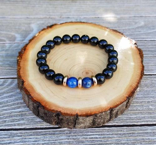Protection Bracelet - Empath  Protection, Negative Energy Protection, Psychic Protection, Kyanite