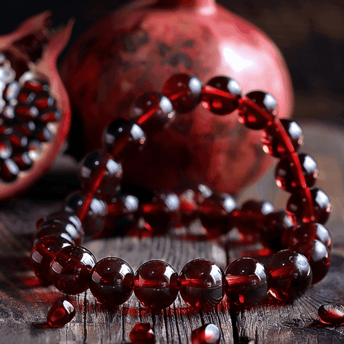 Red Garnet Bracelet for Courage & Passion | Brahmatells