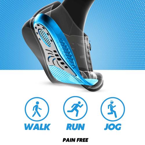 Dual Gelmax insole | India's number one insole for pain relief and comfort | Trim to fit | Size {8-12}