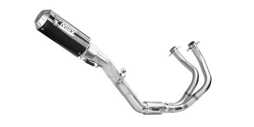 Mivv MK3 Carbon Full Exhaust System for Kawasaki Z650 2024