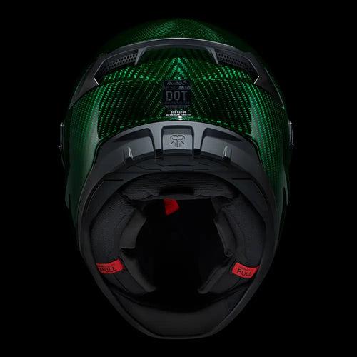 Ruroc Atlas 4.0 Carbon Helmet - Emerald Carbon