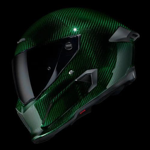 Ruroc Atlas 4.0 Carbon Helmet - Emerald Carbon