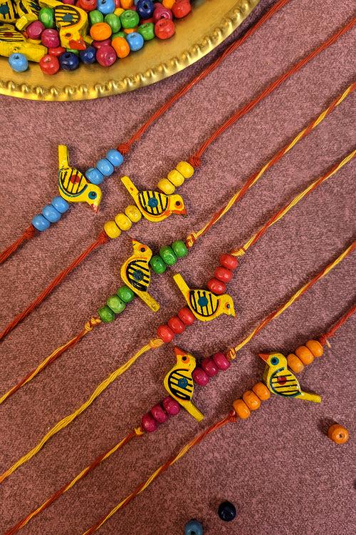 Single Colour: Handmade Sustainable Wooden Rakhi