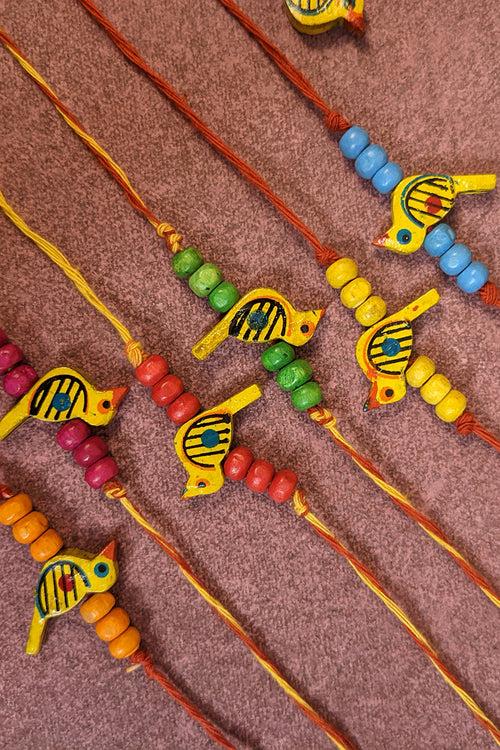 Single Colour: Handmade Sustainable Wooden Rakhi