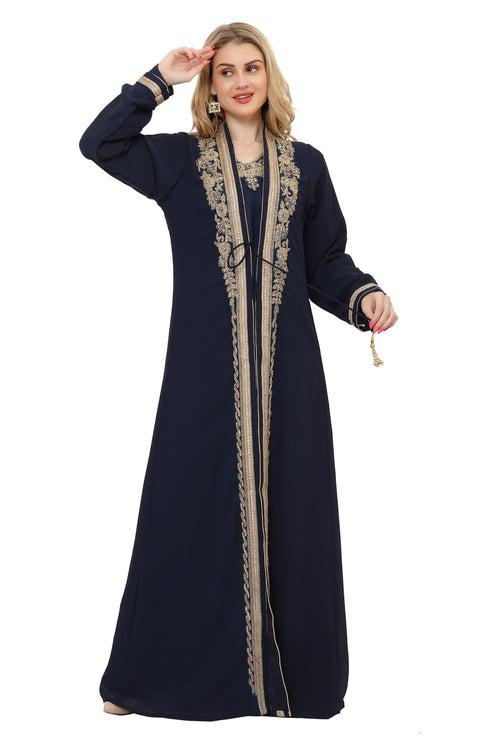 Designer Dubai Kaftan Party Gown For Women