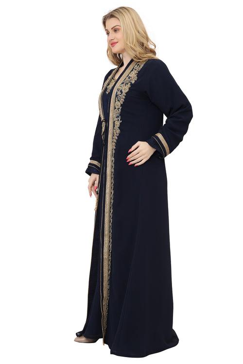 Designer Dubai Kaftan Party Gown For Women