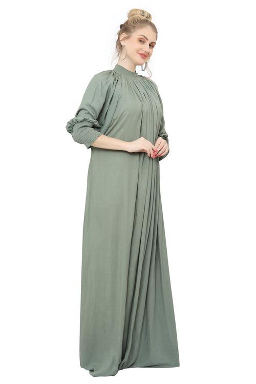 Kaftan Gown Pastel Abaya Dress For Women