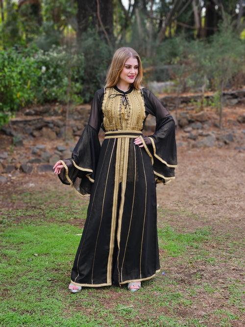 Designer Abaya Caftan Haute Maxi Dress