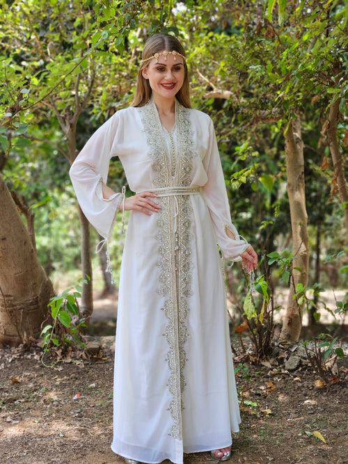 Maghribi Kaftan Evening Tea Party Gown