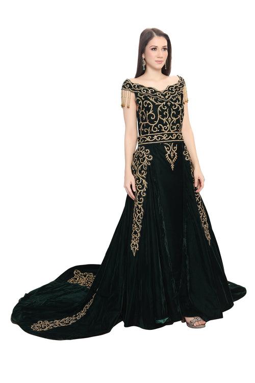 Designer Takchita Caftan Traditional Arabic Ethnic Wedding Gown