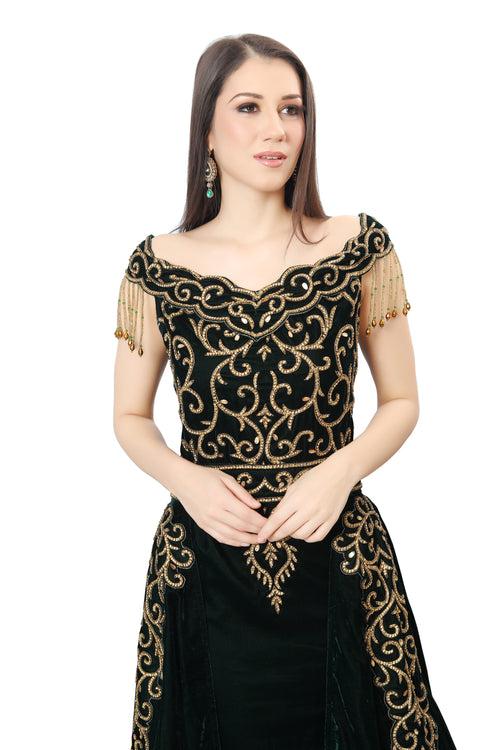 Designer Takchita Caftan Traditional Arabic Ethnic Wedding Gown