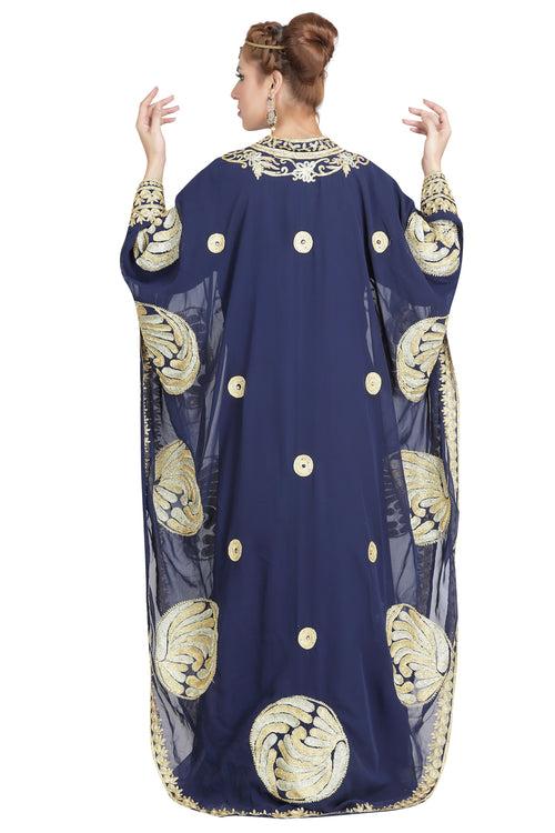 Football Design Kaftan Designer Farasha Caftan Beach Maxi Dress