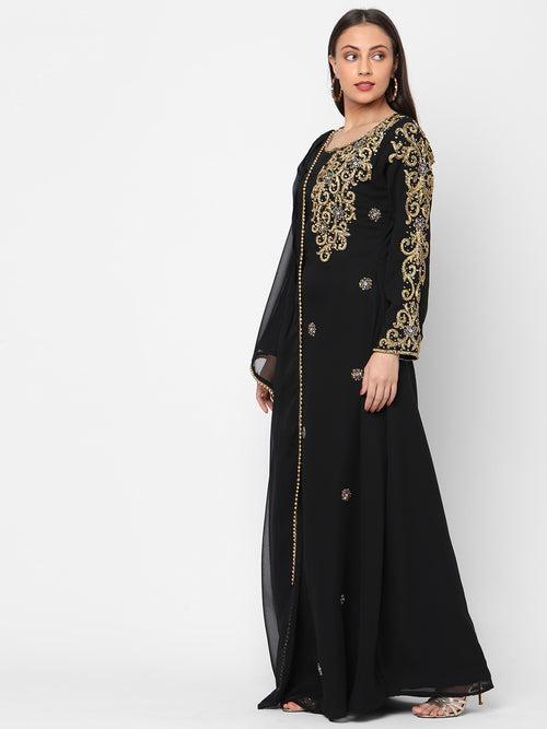 Arabian Jalabiya Evening Party Gown