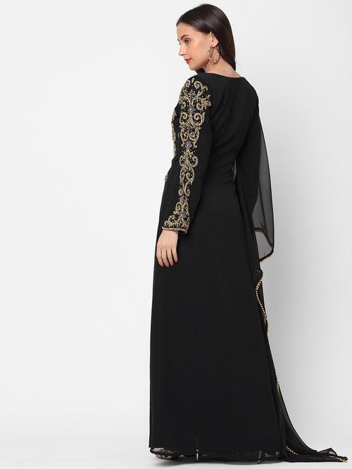 Arabian Jalabiya Evening Party Gown