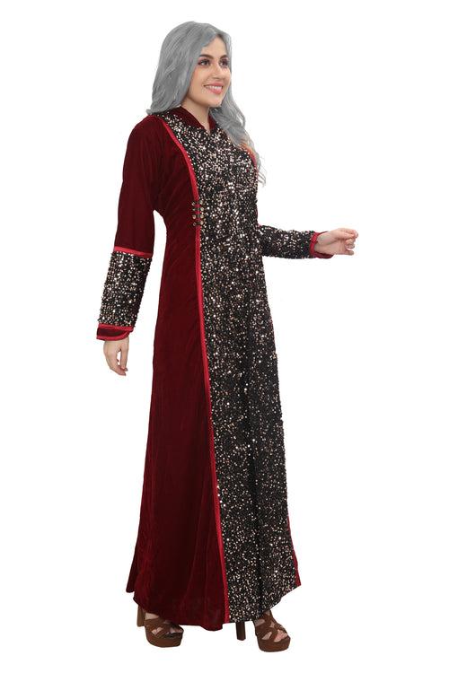 Game of Throne Queen Dress Maroon Gown | Costume