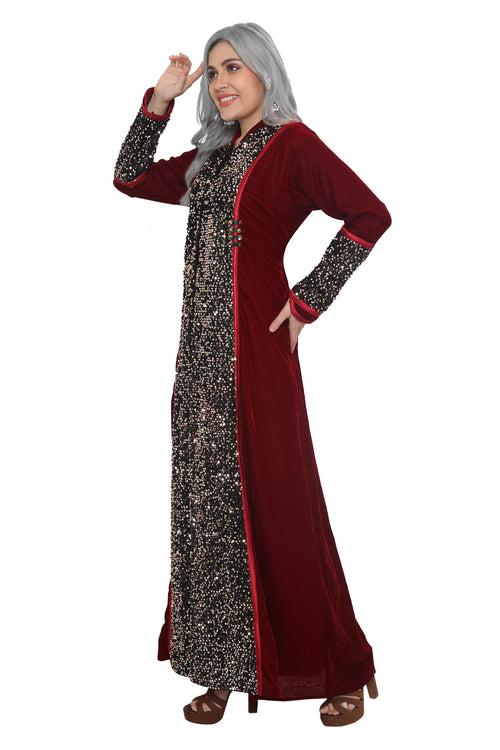 Game of Throne Queen Dress Maroon Gown | Costume