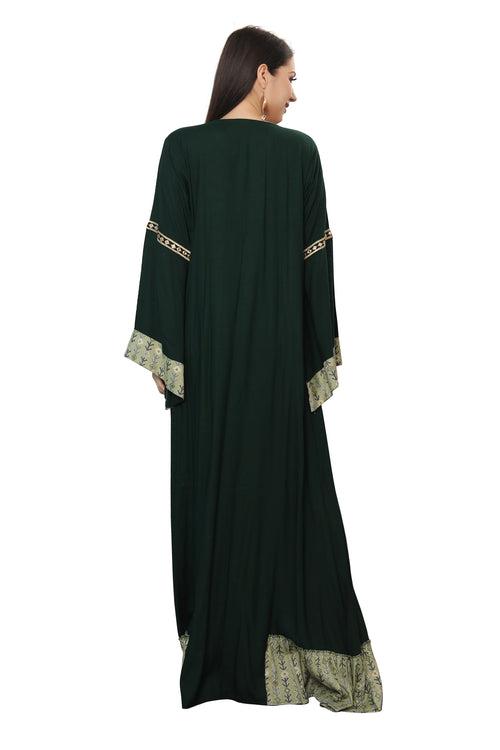 Modest Karakou Caftan Dress Embroidery Gown