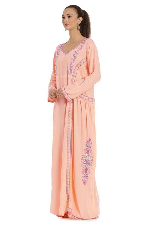 Designer Kaftan With Thread Work Maxi Dress