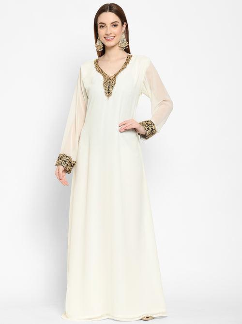 Henna Party Wear Embroidered Gown