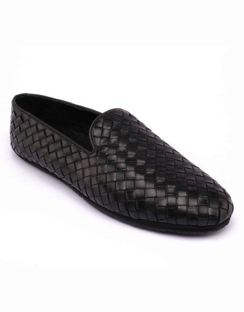 Black Woven Loafer