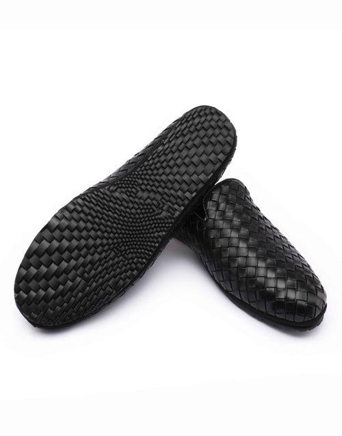 Black Woven Loafer