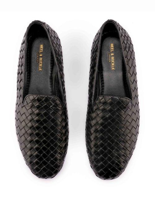 Black Woven Loafer