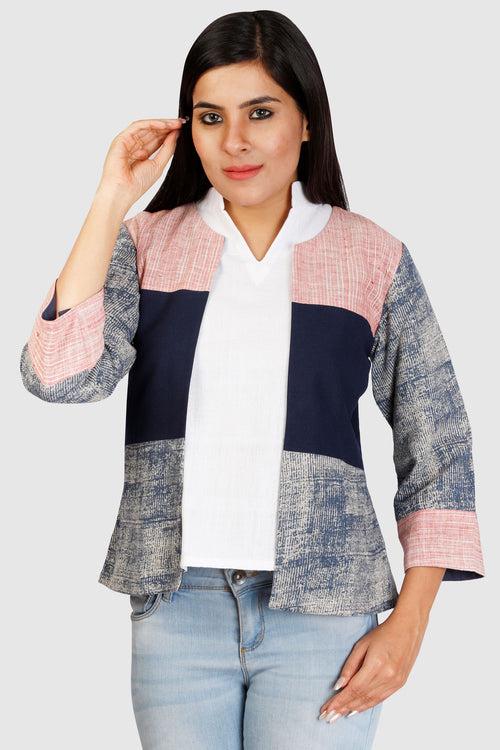 Khadi Fusion Patchwork Jacket